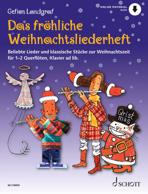 Das fröhliche Weihnachtsliederheft (+Online Audio)