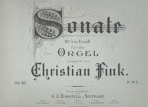 Sonate e-Moll Nr.5 op.83