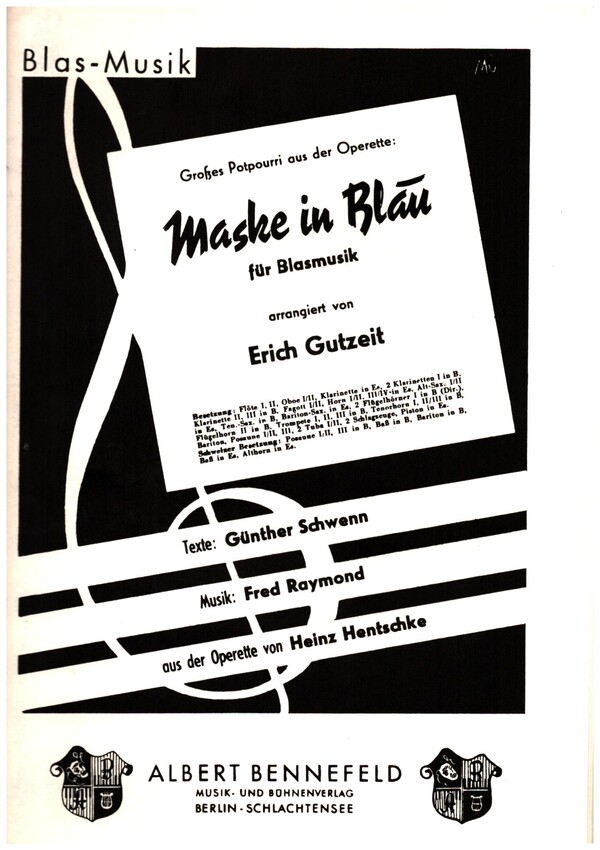 Maske in Blau - Potpourri