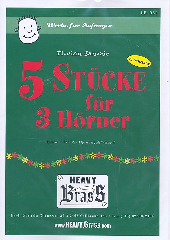 5 Stücke für 3 Hörner
