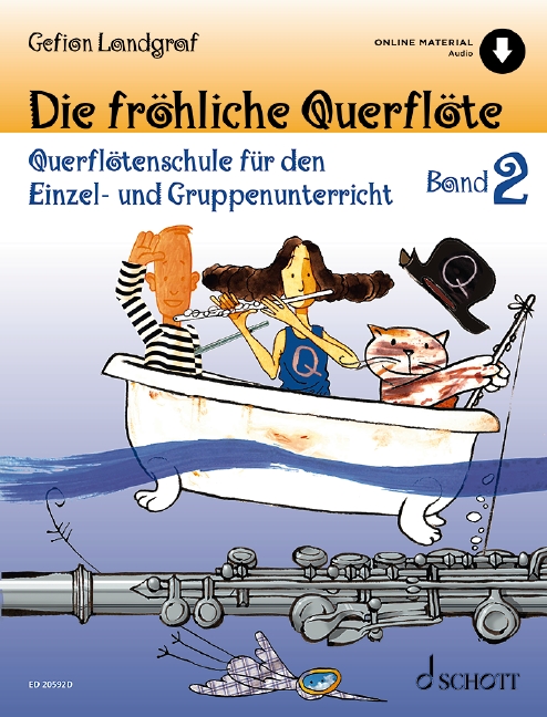 Die fröhliche Querflöte Band 2 (+Online Audio)
