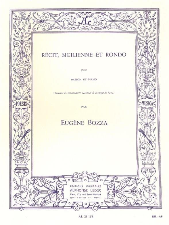 Recit, sicilienne et rondo pour