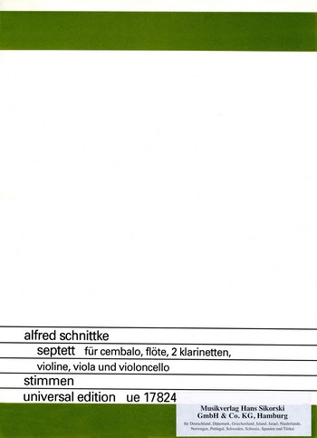 Septett für Cembalo, Flöte, 2 Klarinetten,