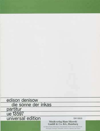 Die Sonne der Inka für Sopran, 3 Sprecher und