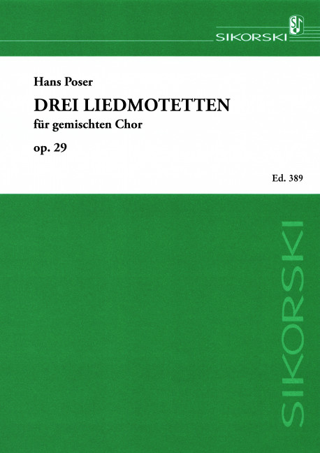 3 Liedmotetten für gem Chor