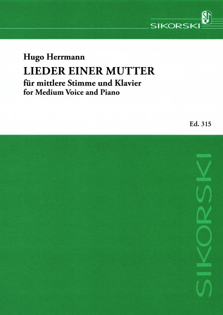 Lieder einer Mutter für mittlere Stimme und