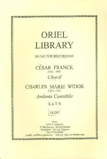 Choral  and  Andante Cantabile (Widor)
