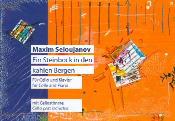 Ein Steinbock in den kahlen Bergen