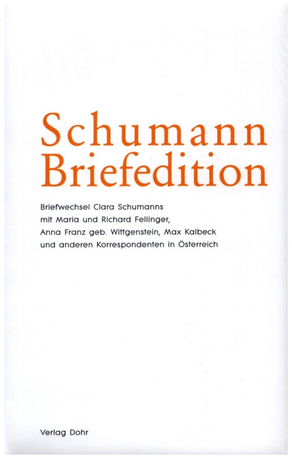 Schumann-Briefedition Serie 2 Band 4