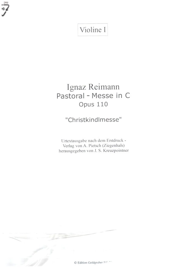 Pastoral-Messe in C op.110 'Christkindlmesse'