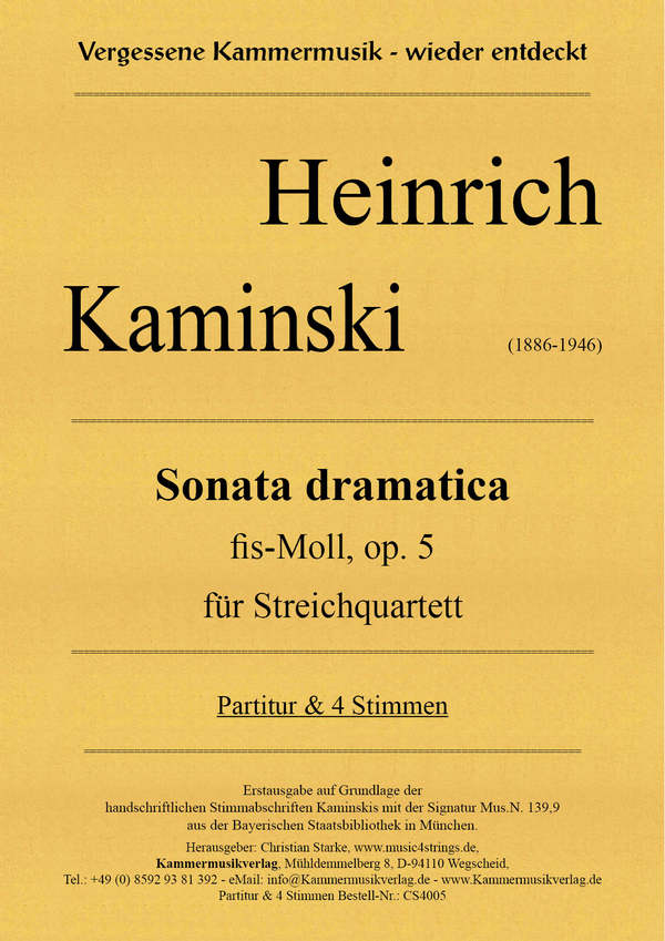 Sonata dramatica fis-Moll op.5