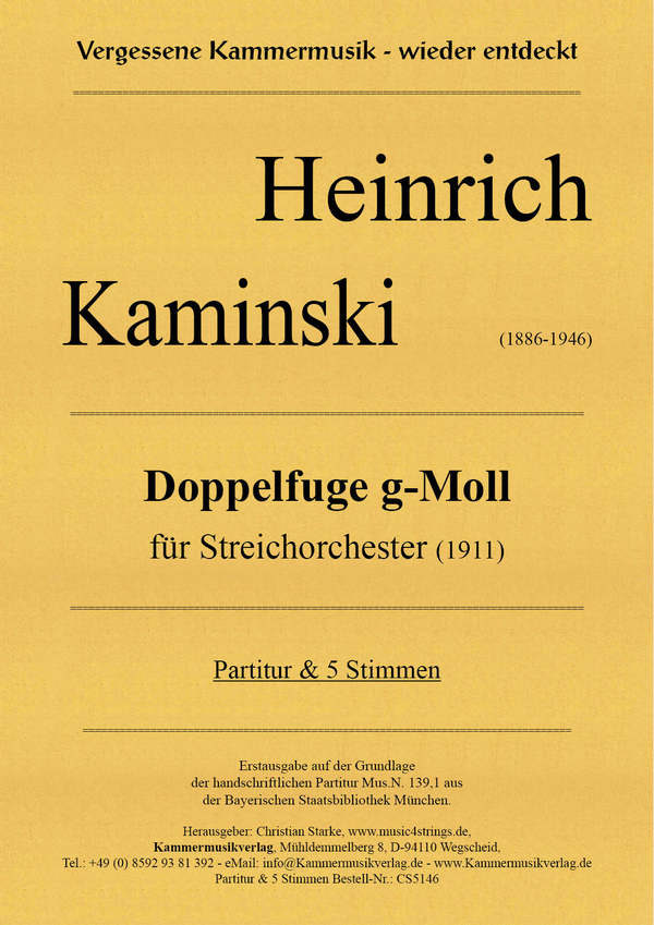 Doppelfuge g-Moll