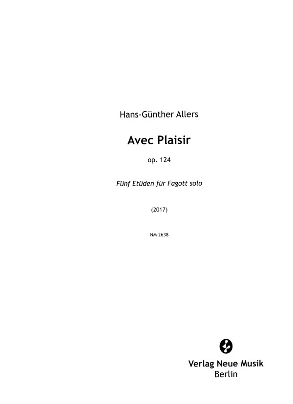 Avec Plaisir op.124