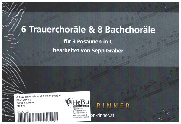 6 Trauerchoräle und 8 Bachchoräle