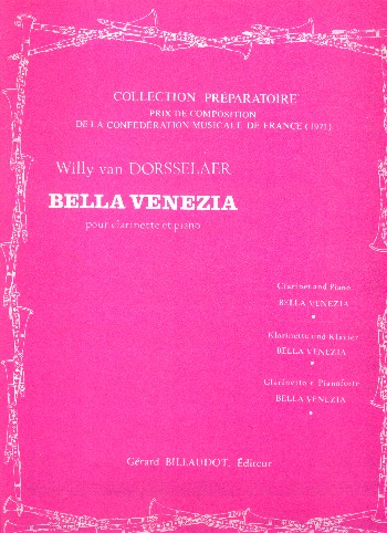 Bella Venezia pour clarinette