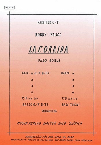 La Corrida für Akkordeonorchester