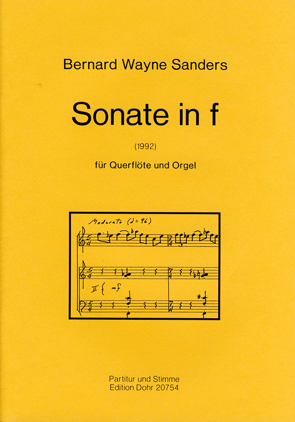 Sonate f-Moll für Flöte und Orgel