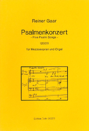 Psalmenkonzert für Mezzosopran