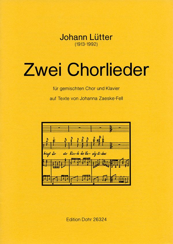 2 Chorlieder für gem Chor