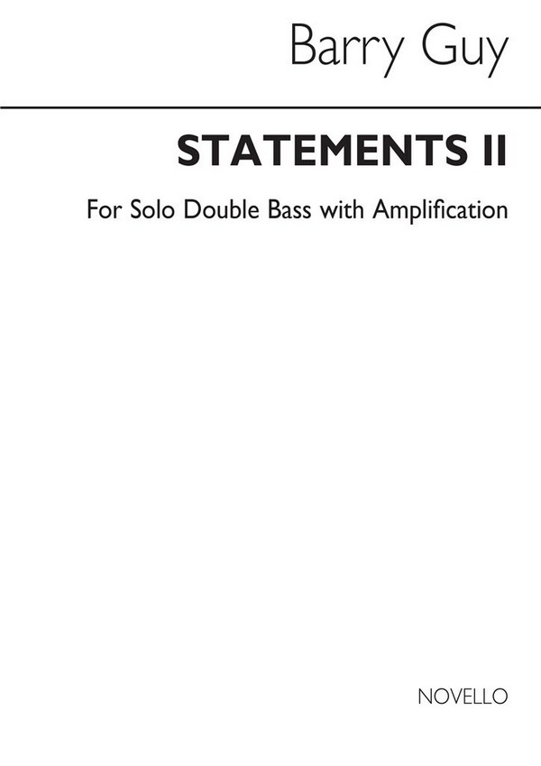 Statements 2 for double bass