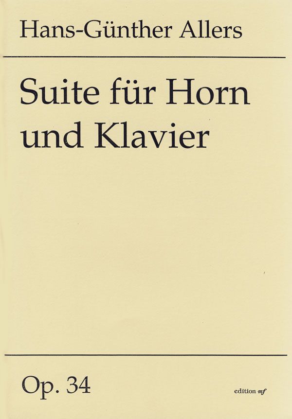 Suite op.34 für Horn und Klavier