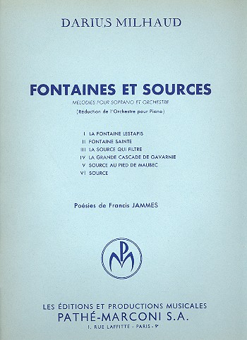 Fontaines et Sources