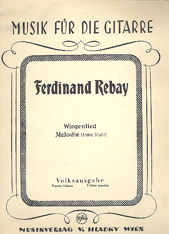 Wiegenlied  und  Melodie (Kleine Studie)