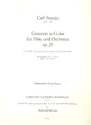 Konzert G-Dur op.29 für Flöte und Orchester