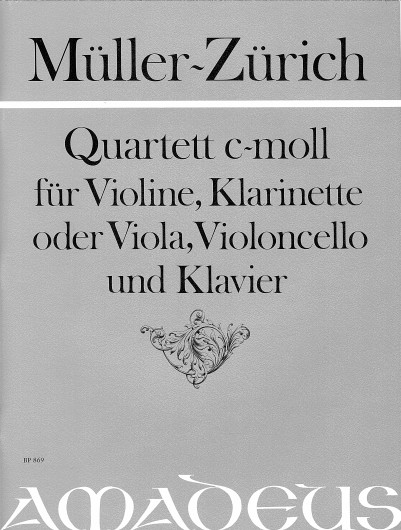 Quartett c-Moll op.26 für Violine, Klarinette (Viola),