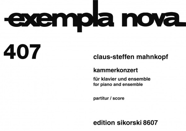 Kammerkonzert für Klavier und Ensemble