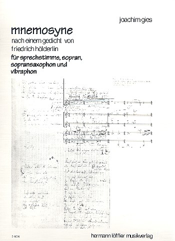 Mnemosyne für Sprechstimme, Sopran,