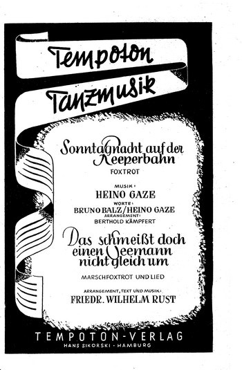 Sonntagnacht auf der Reeperbahn  und