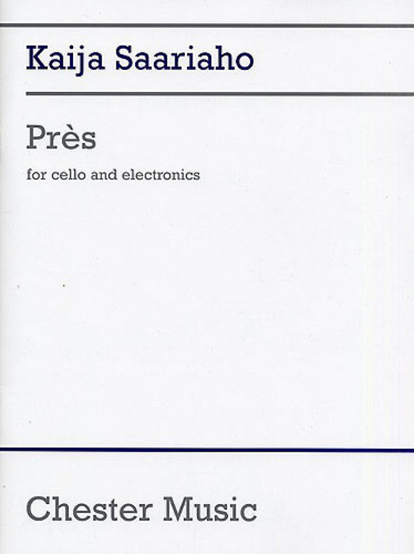 Pres (+CD-Rom) for Violoncello and Electronics