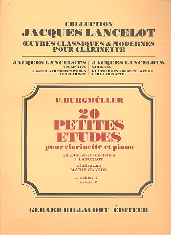 20 petits etudes vol.1 pour clarinette