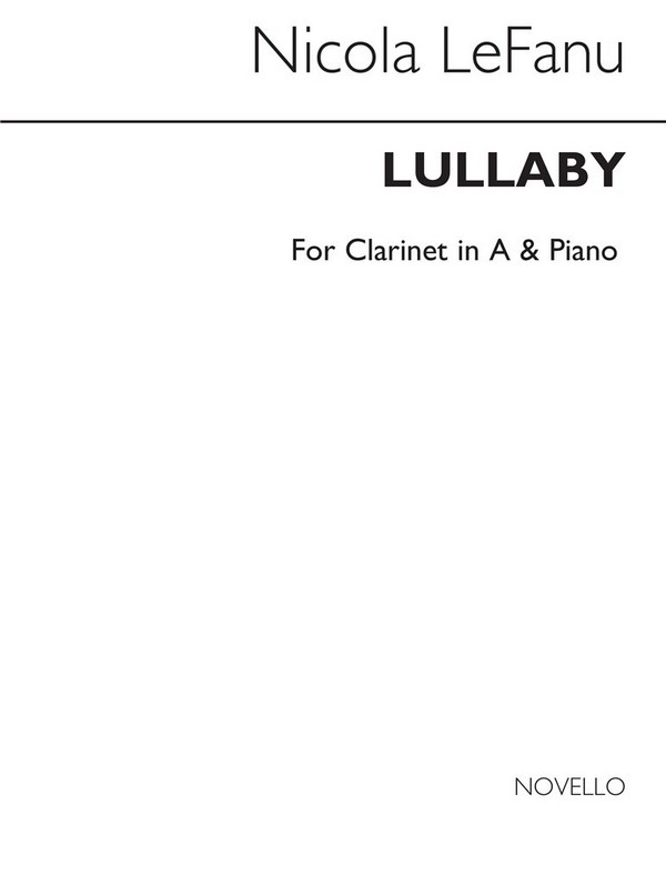 Lullaby for Clarinet in A and Piano