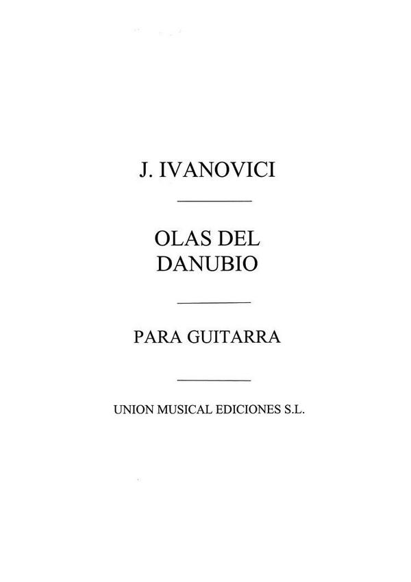 Olas del Danubio para guitarra