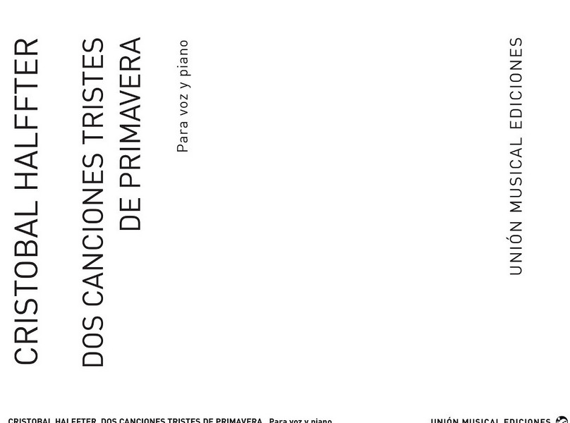 2 Canciones Tristes de Primavera