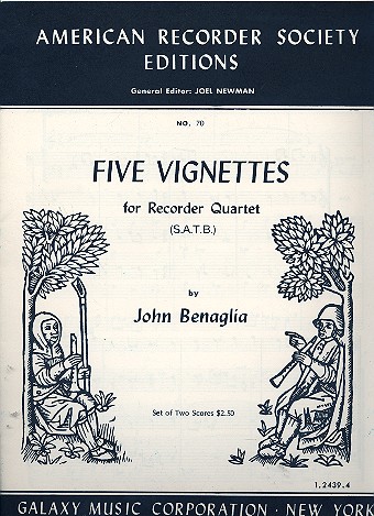 5 Vignettes for 4 recorders (SATB)