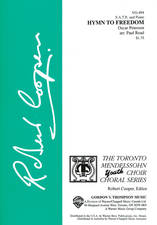 Hymn to Freedom for mixed chorus and