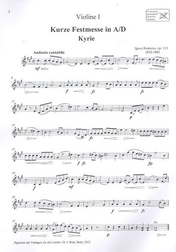 Kurze Festmesse op.113