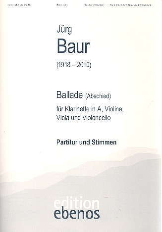 Ballade für Klarinette in A, Violine