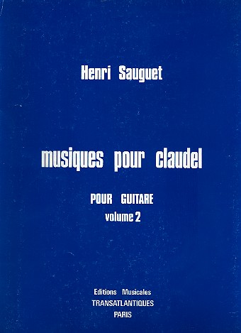 Musiques pour Claudel vol.2 pour