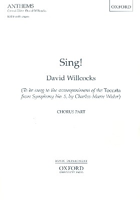 Sing for mixed chorus and organ