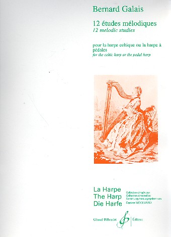 12 études melodiques pour la harpe