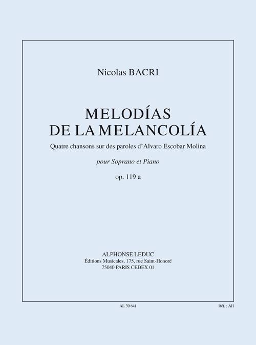 Melodias de la melancolia op.119a pour