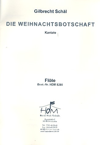 Die Weihnachtsbotschaft für gem Chor,