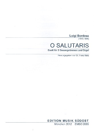 O salutaris für 2 gleiche Stimmen und