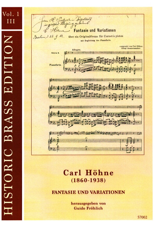 Fantasie und Variationen über ein Originalthema für Cornet à piston