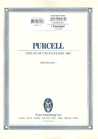 Ode on St. Cecilia's Day 1962 für Soli,