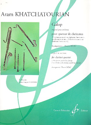 Galop pour orchestre pour 4 clarinettes